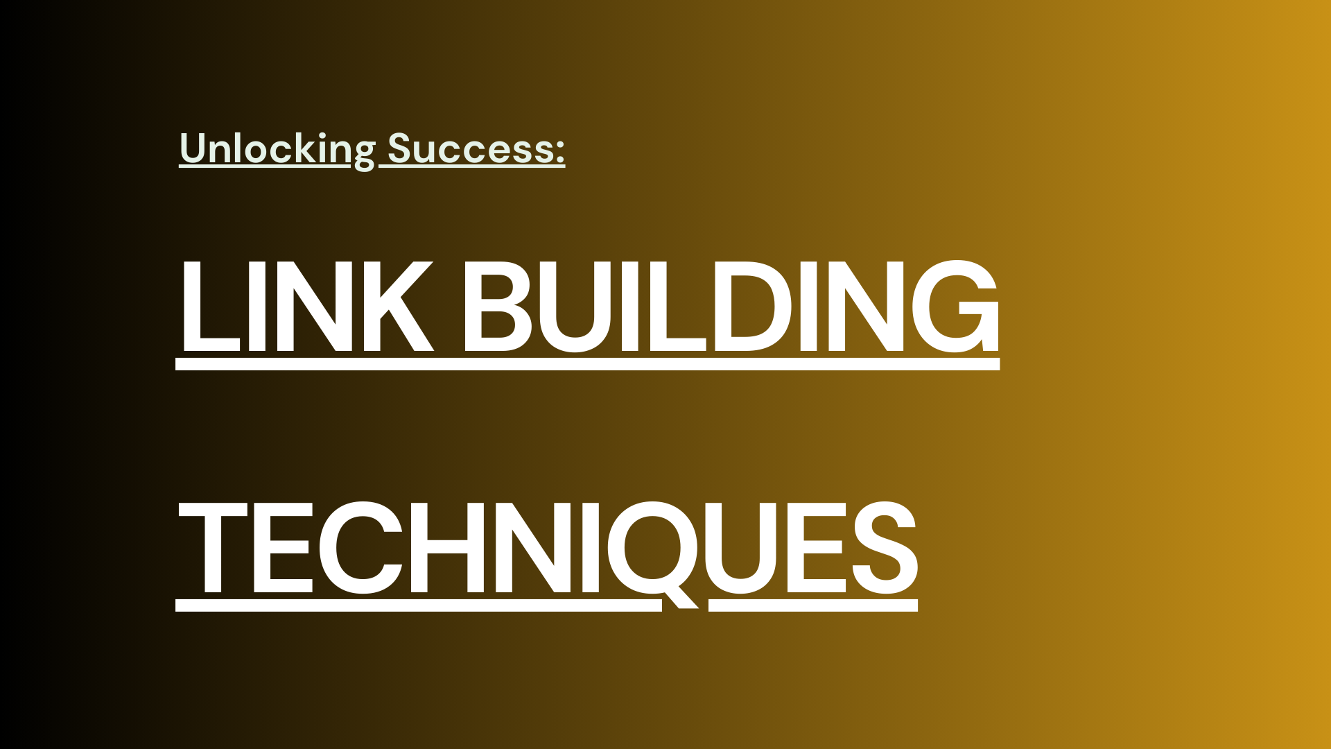 Link Building Techniques